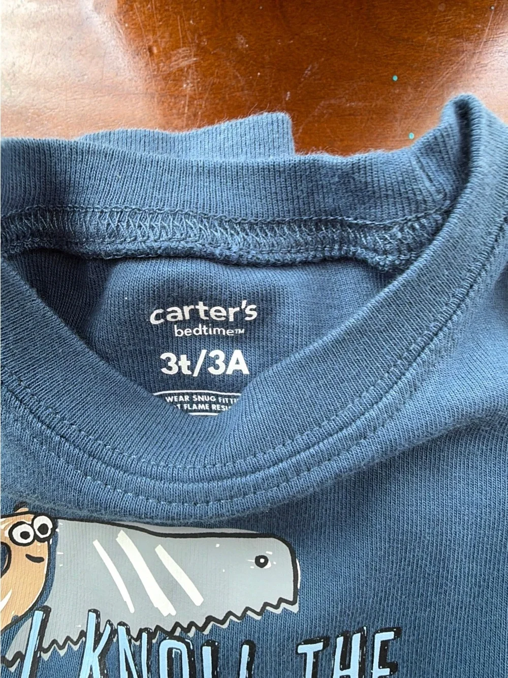 Carter's Blue & Gray Construction Print 2-Piece Pajama Set- 3 years-3t/3A